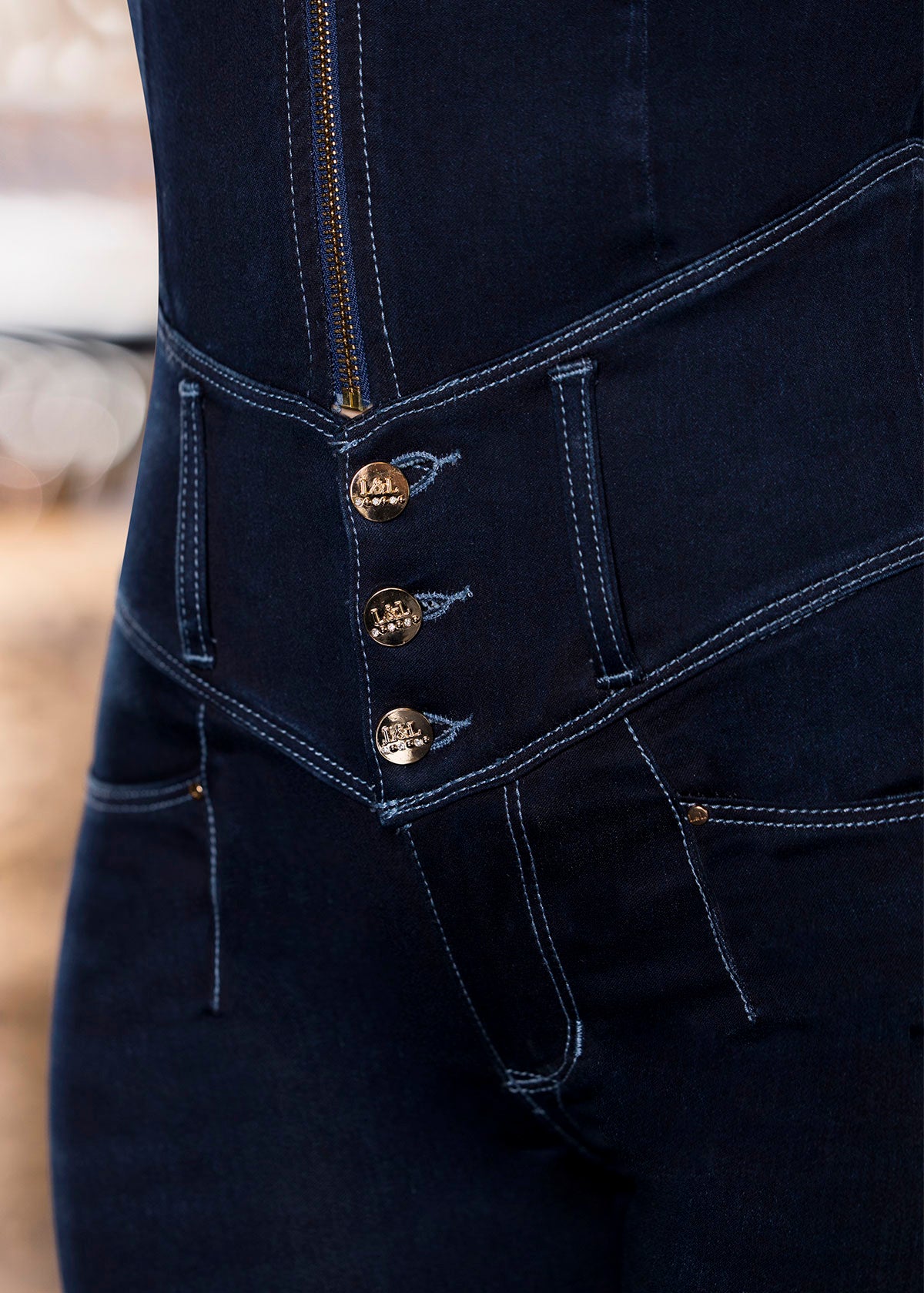 Enterizo denim skinny